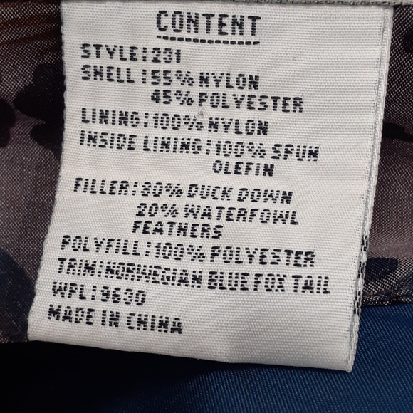 Vintage Outer Gear Duck Down Womens Fur Trim Hooded Winter Jacket Size Medium - Picture 5 of 13